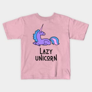 Lazy Unicorn Kids T-Shirt